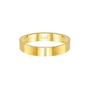 B.Tiff 4-Stone Gold Wide Bangle Bracelet